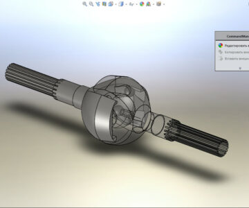 3D модель ШРУС УАЗ упрощенная модель