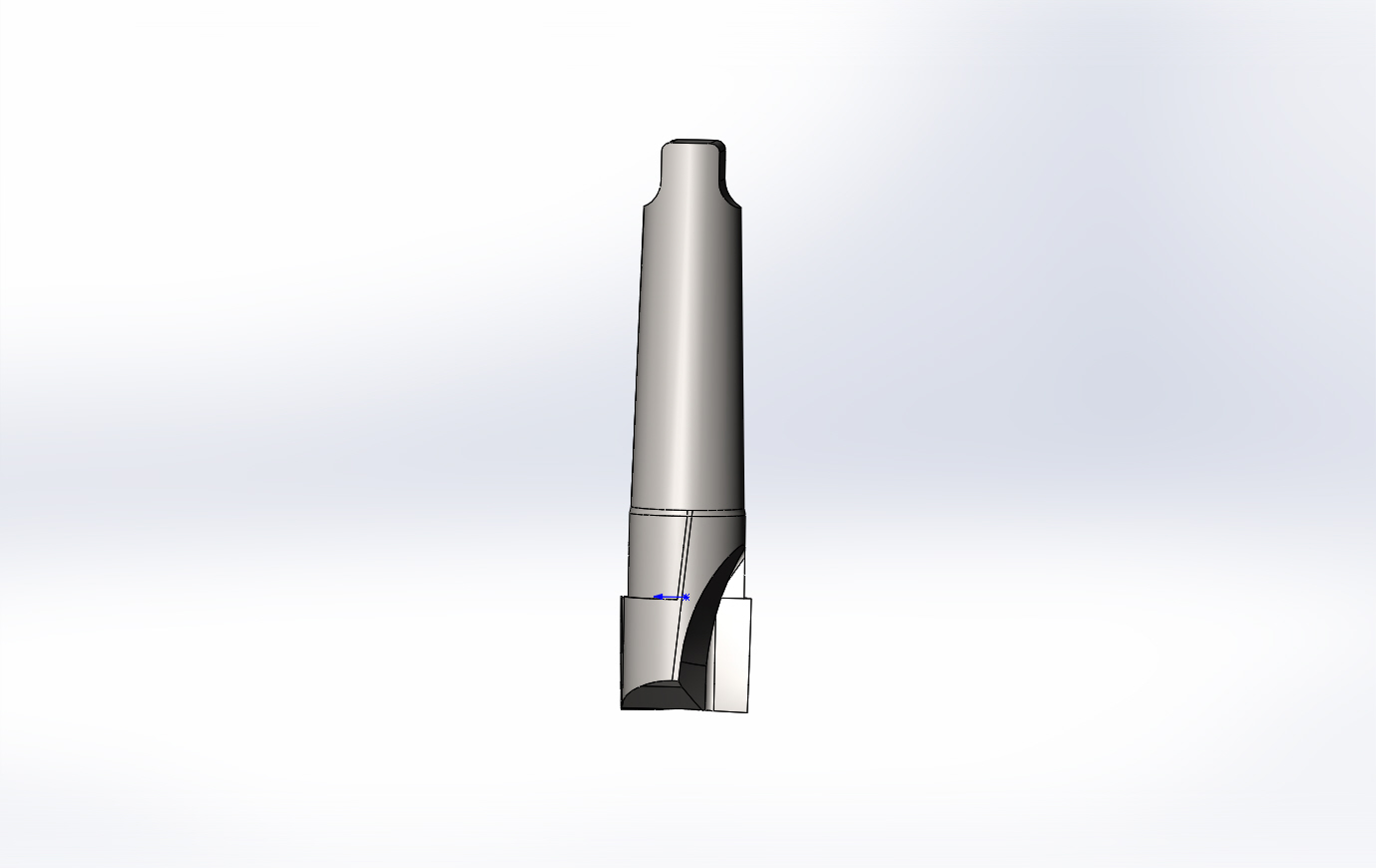 3D модель Шпоночная фреза ГОСТ 9140-78 D36 тип 2