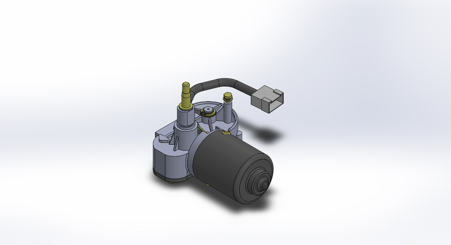 3D модель Мотор привода стеклоочистителя DZN