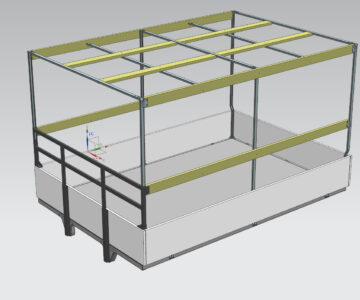 3D модель Грузовой кузов газели