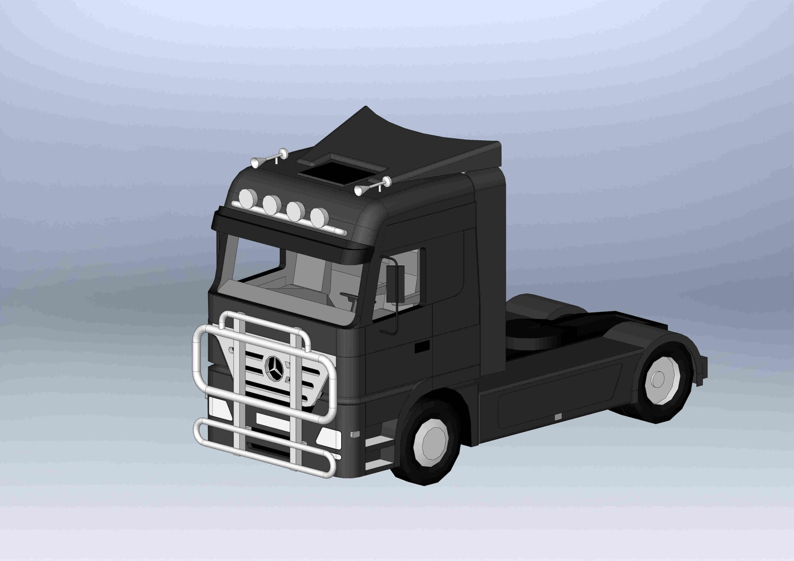 3D модель Mercedes-Benz Actros