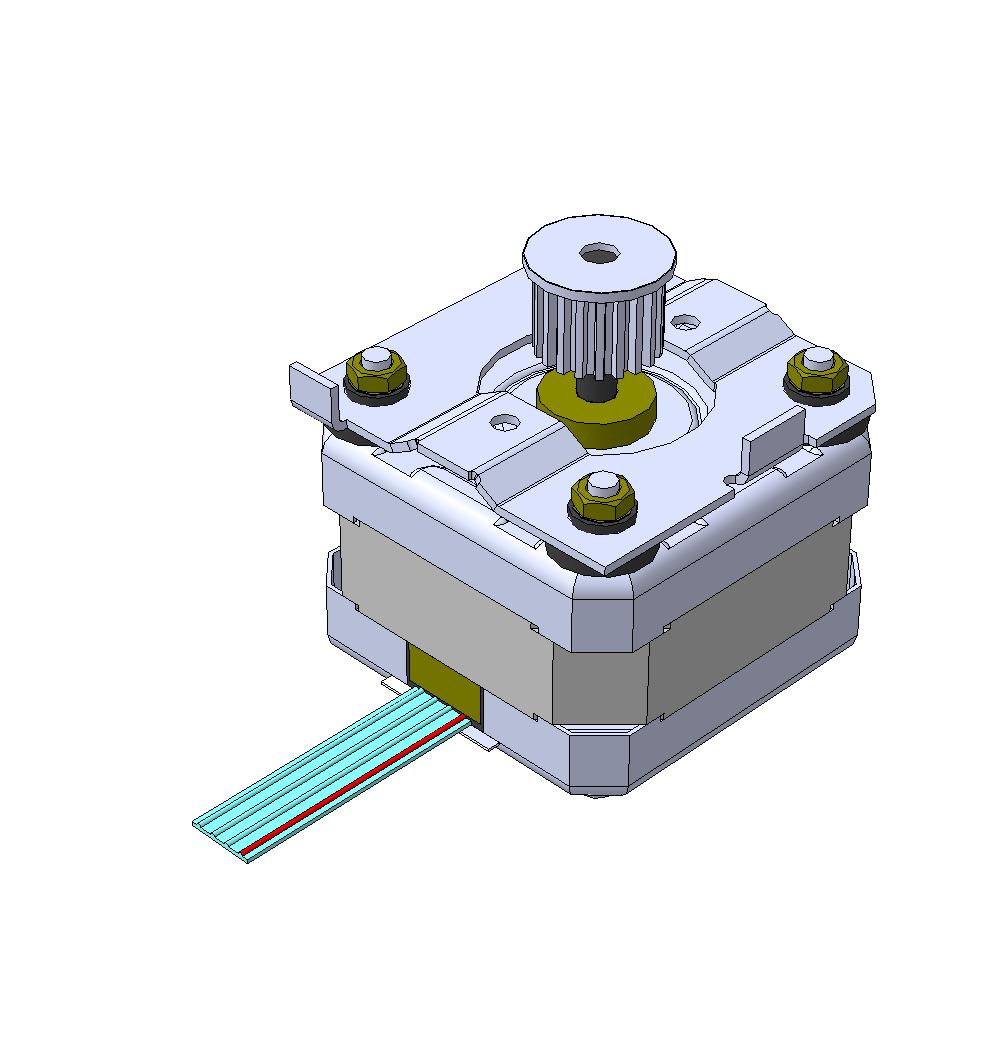 3D модель Шаговый двигатель EM-257