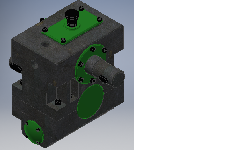 3D модель Редуктор цилиндрический, u=2,5