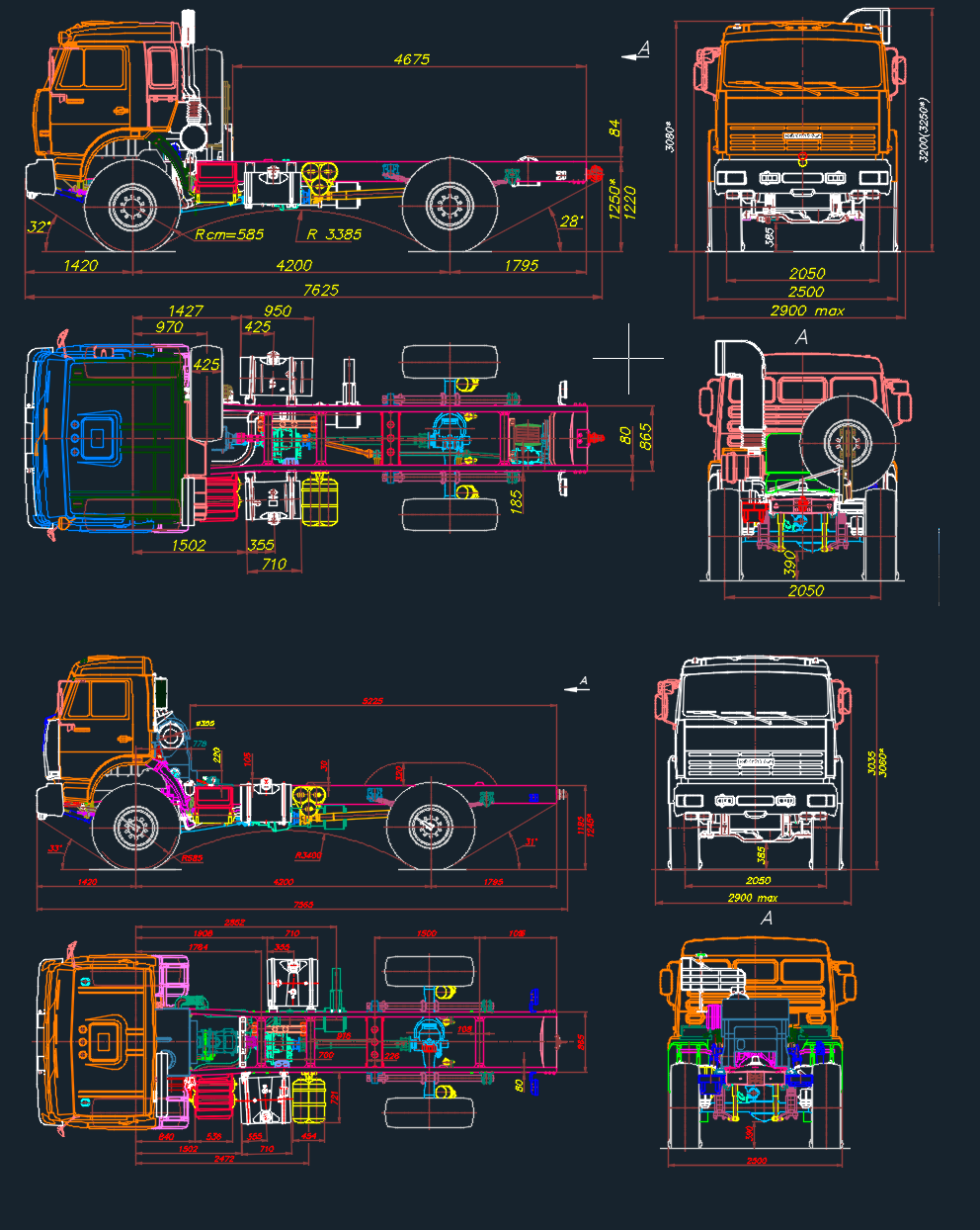 Чертеж КАМАЗ-4326