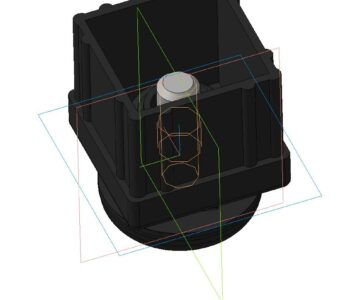 3D модель Опора регулируемая для промышленных шкафов