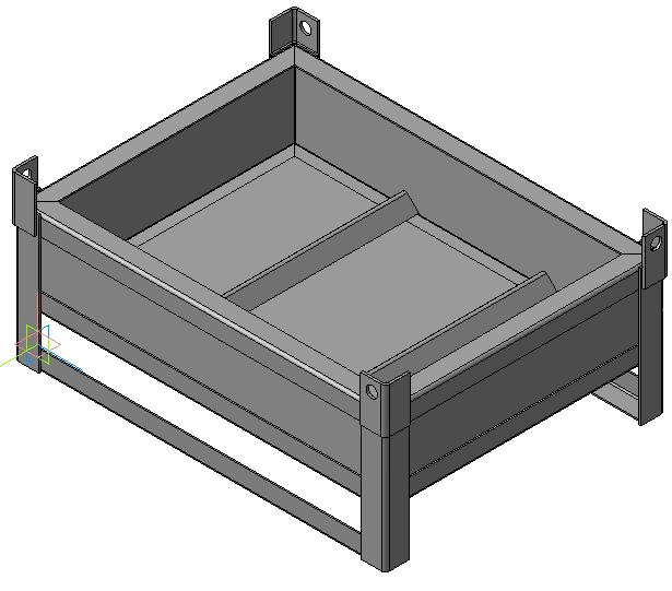 3D модель Мульда для отходов металлолома