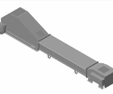 3D модель Конвейер с погруженными скребками КПС-650