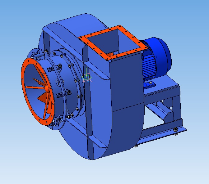 3D модель Дымосос Дн - 6,3 (1 исполнение)