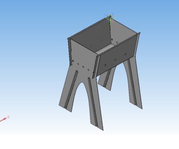 3D модель Мангал разборный для походов и кемпинга