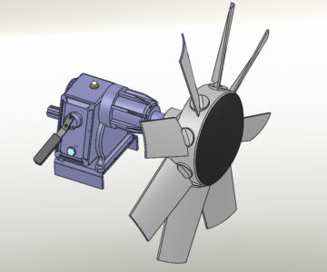3D модель Редуктор Bondioli с вентилятором