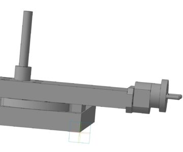 3D модель верхние салазки, от токарно винторезного станка