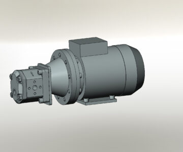 3D модель Установка насосная на основе шестеренного насоса GP1-0041R97F/20N Duplomatic (Италия)