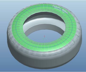 3D модель Шина авиационная