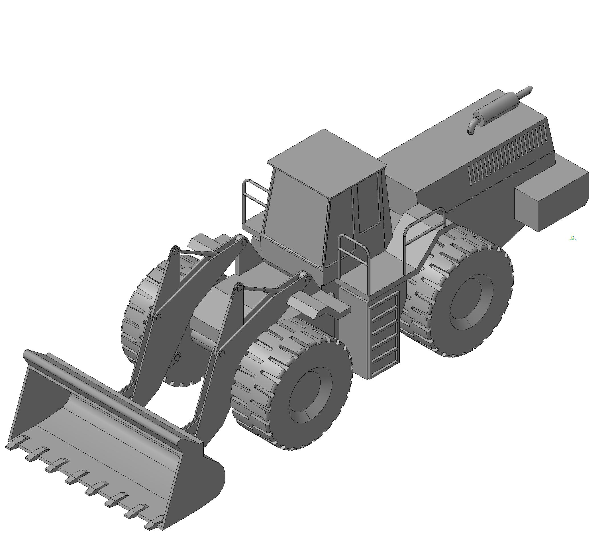 3D модель Бульдозер