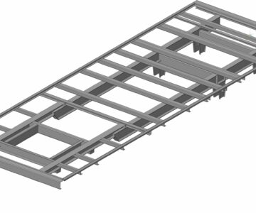 3D модель Платформа для прицепа к грузовому автомобилю ISUZU NQR90L-M