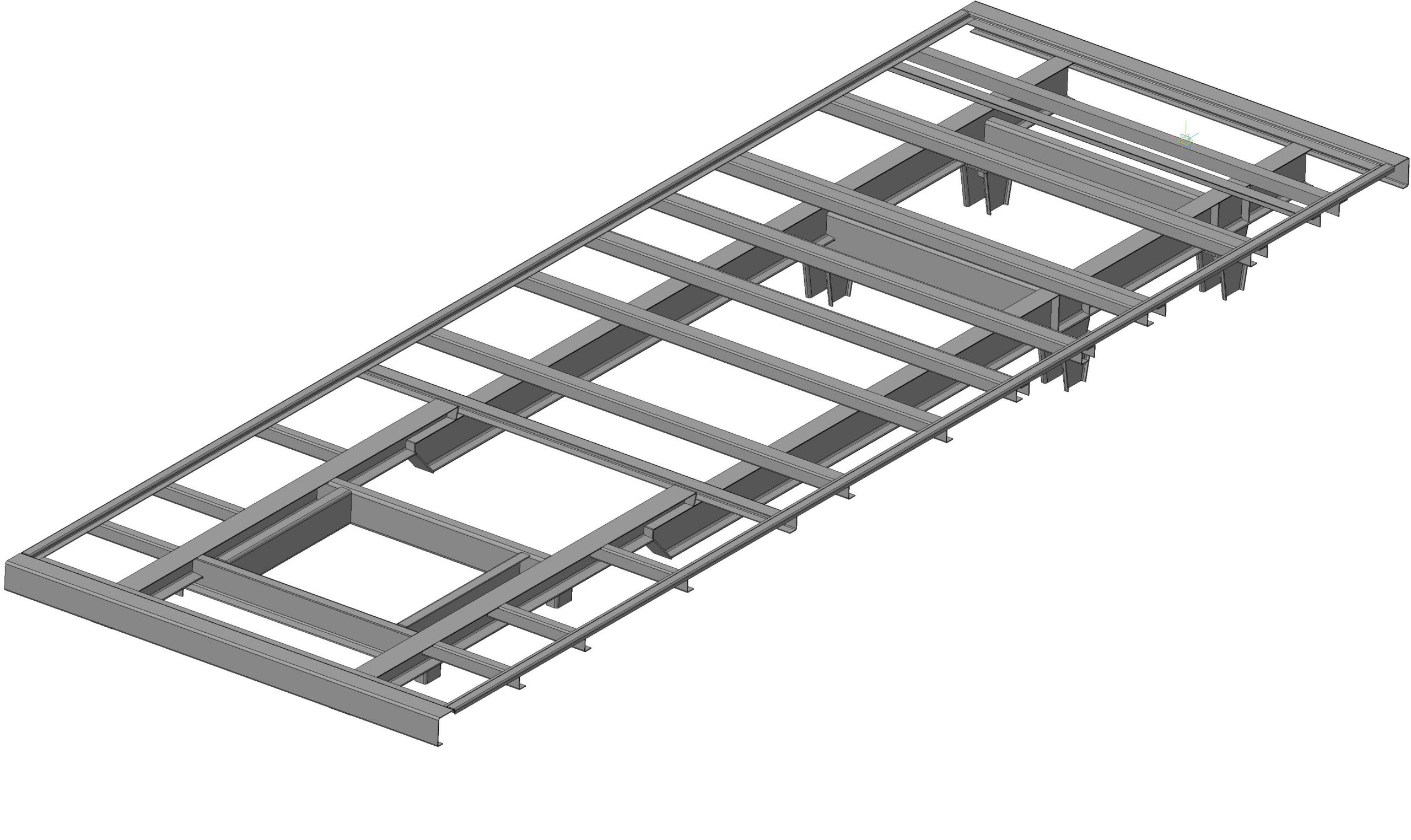 3D модель Платформа для прицепа к грузовому автомобилю ISUZU NQR90L-M