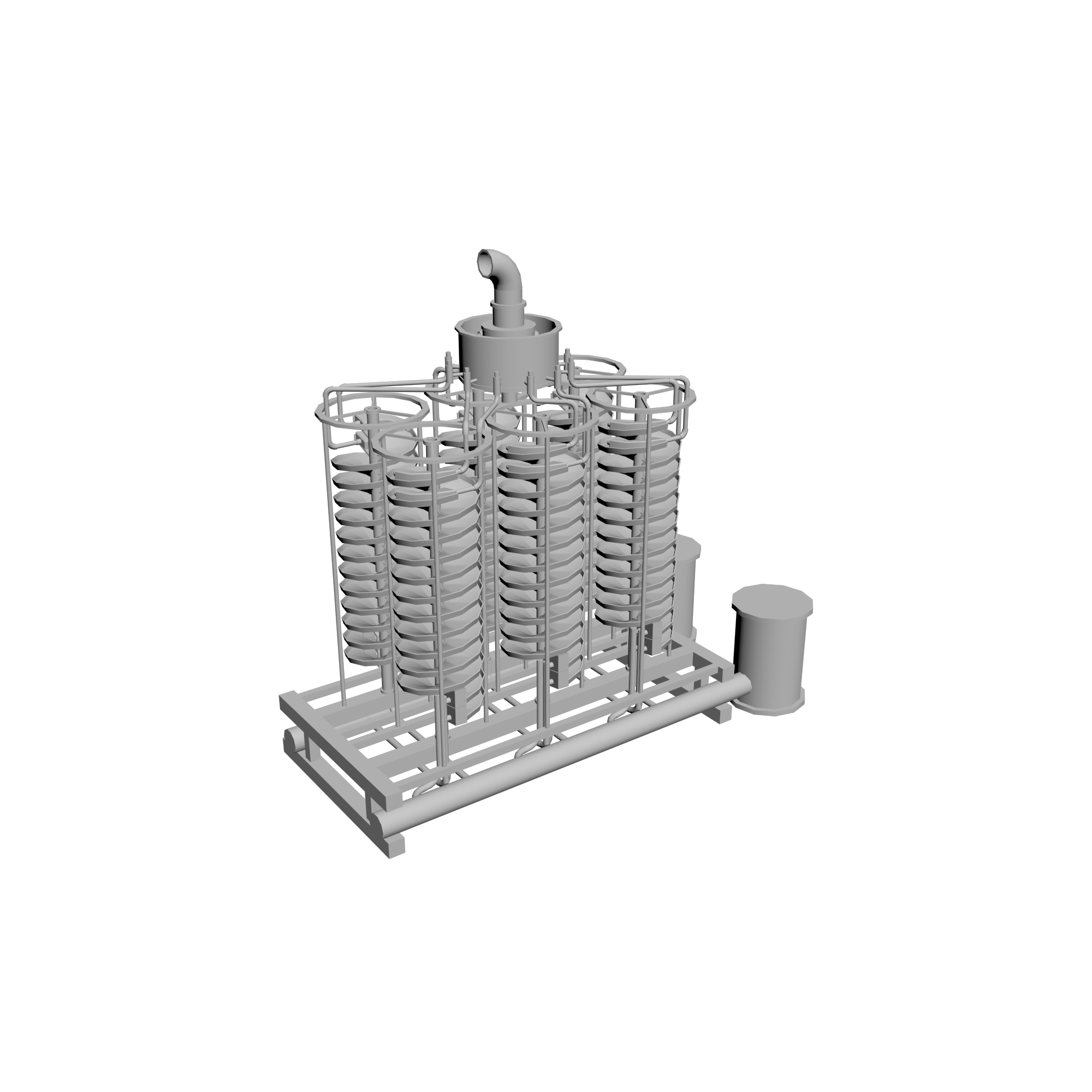 3D модель Винтовой сепаратор DL2000