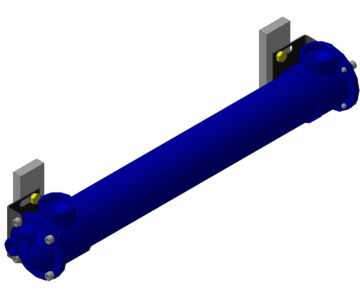 3D модель Теплообменник MG81-560-4pass