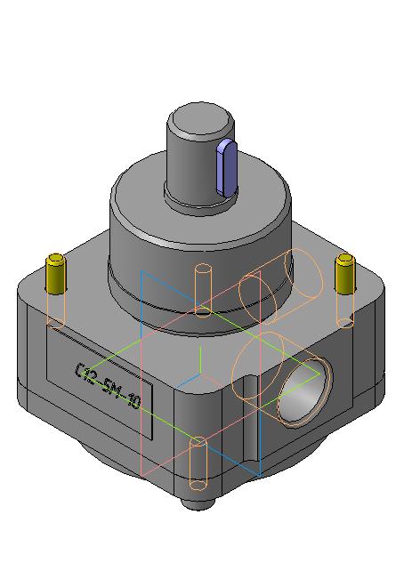 3D модель Насос смазки С12-5М-4