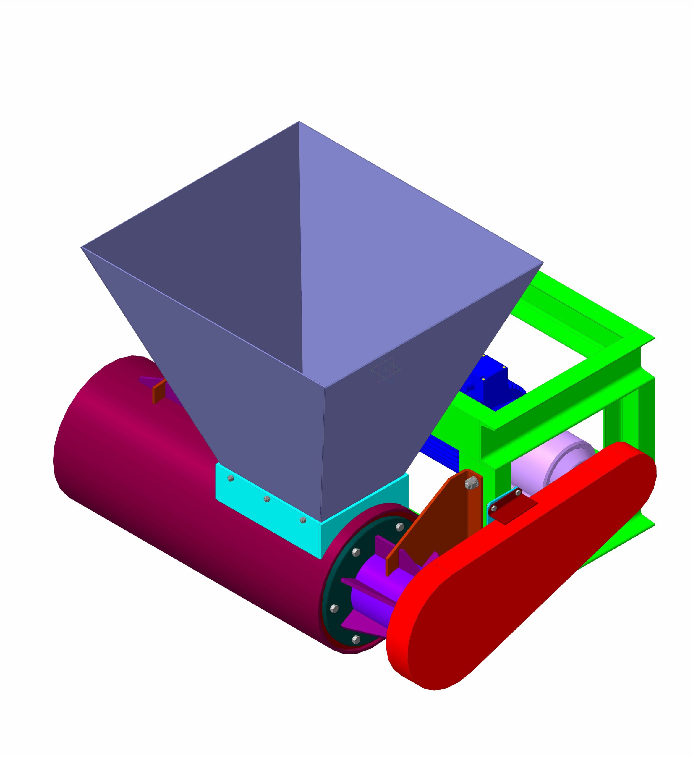 3D модель Смеситель-питатель одновальный