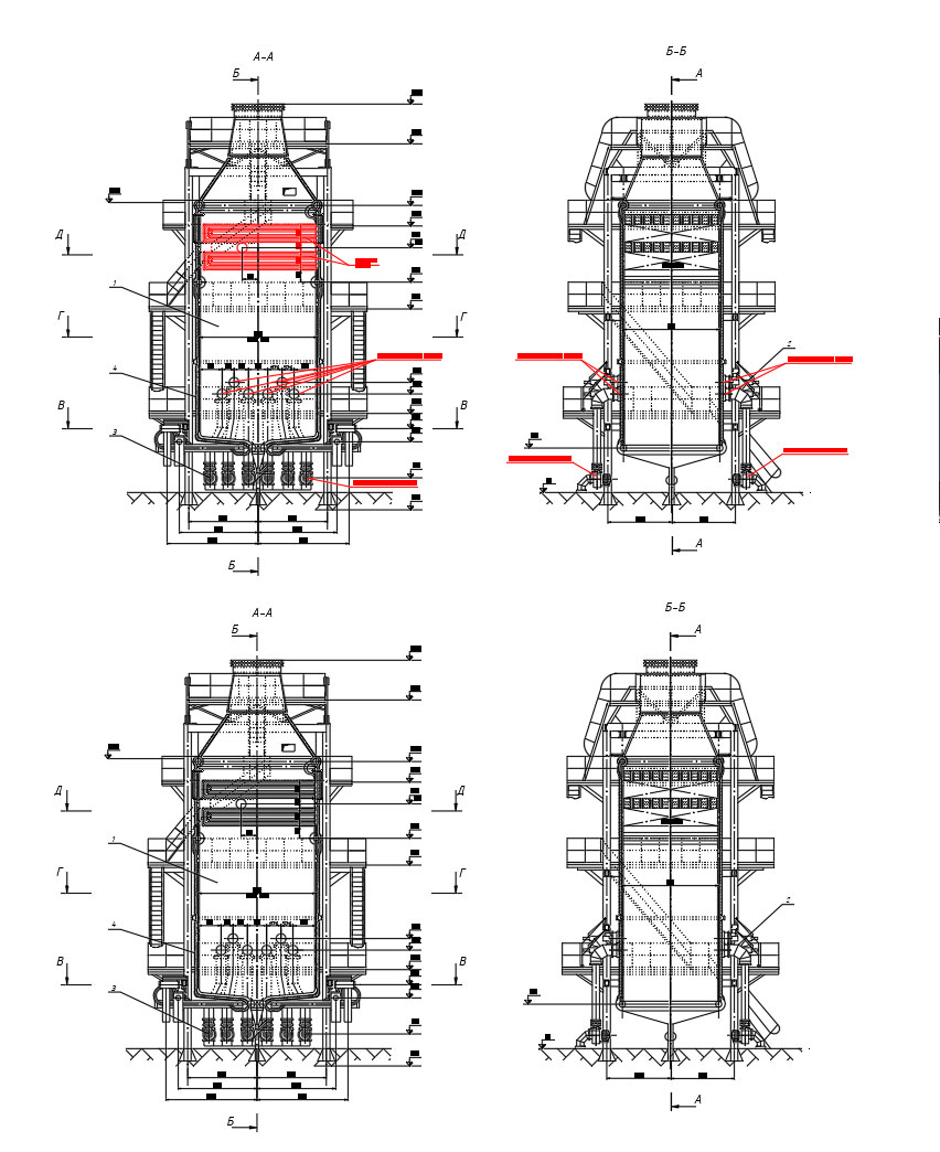 Чертеж Котел ПТВМ 50-150