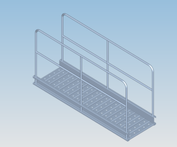 3D модель Пасарелка В=600 L=2000