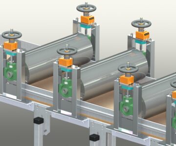 3D модель Крепление для валов, с индикацией подъёма