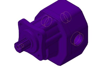 3D модель Насосы шестеренные серии ISO GANI. Типоразмер 87, 109, 133