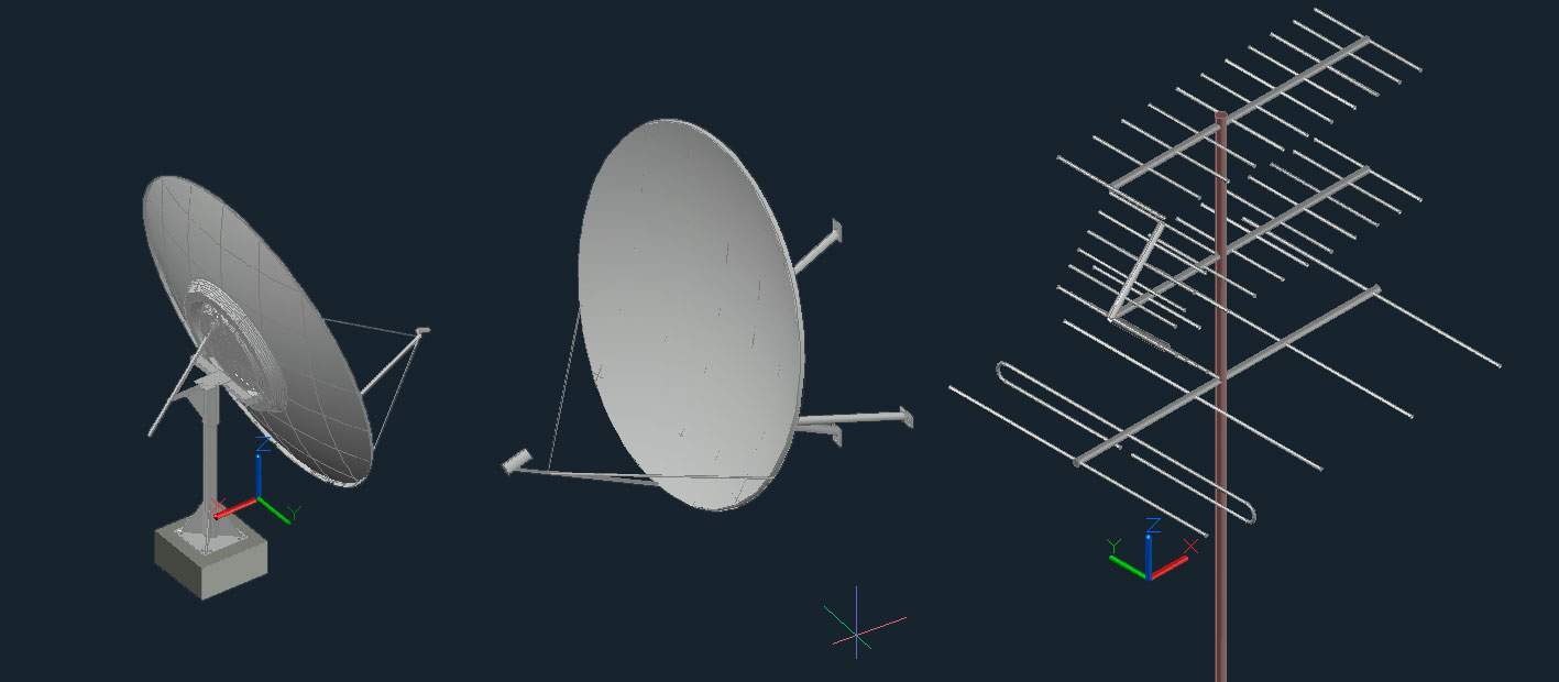 3D модель Антенны 3D модели