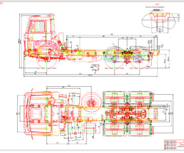 Чертеж Габаритный чертеж МАЗ 630305-250