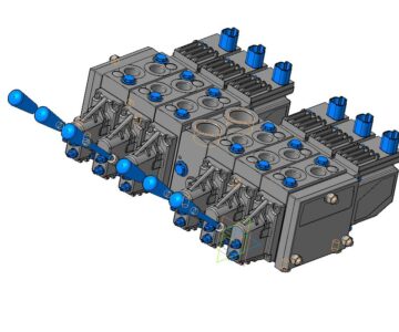 3D модель Гидрораспределитель пропорциональный PVG 32 фирмы Danfoss