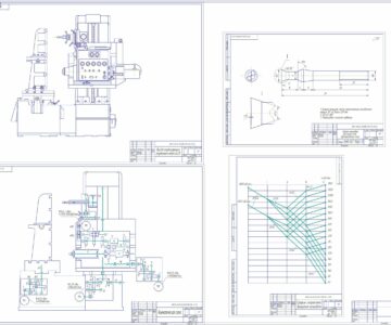 Чертеж Кинематический анализ станка копировально-фрезерный полуавтомат модели 6441Б с проектированием режущего инструмента (фасонная фреза)