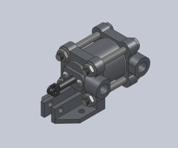 3D модель Гидроцилиндр SolidWorks вариант 42