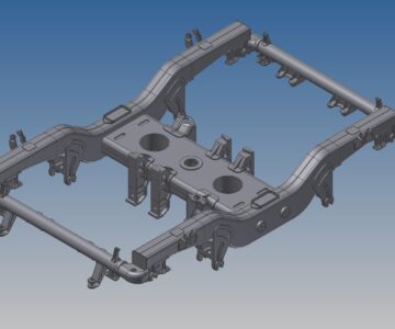 3D модель Рама тележки ЭР-200
