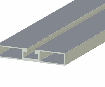 3D модель параметрическая модель алюминиевого профиля TTS-17100