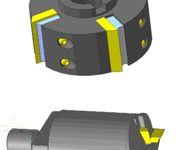 3D модель Фрезы цилиндрические Ф100.