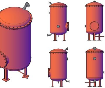 3D модель Деаэратор БиКЗ ДА-3