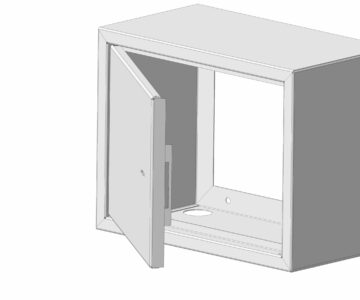 3D модель Шкаф антивандальный ООО "Авента Электрощит" 450*350*250