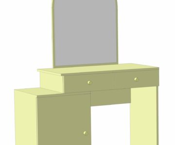 3D модель Стол туалетный для спальной комнаты