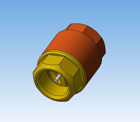 3D модель Клапан обратного хода воды 1/2" Solomon