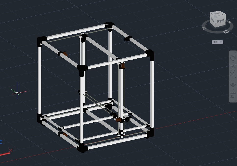 3D модель 3D "шасси" принтера