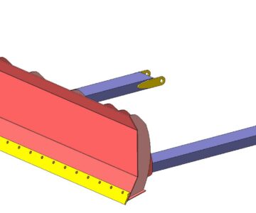 3D модель Снежный отвал на вилочный погрузчик