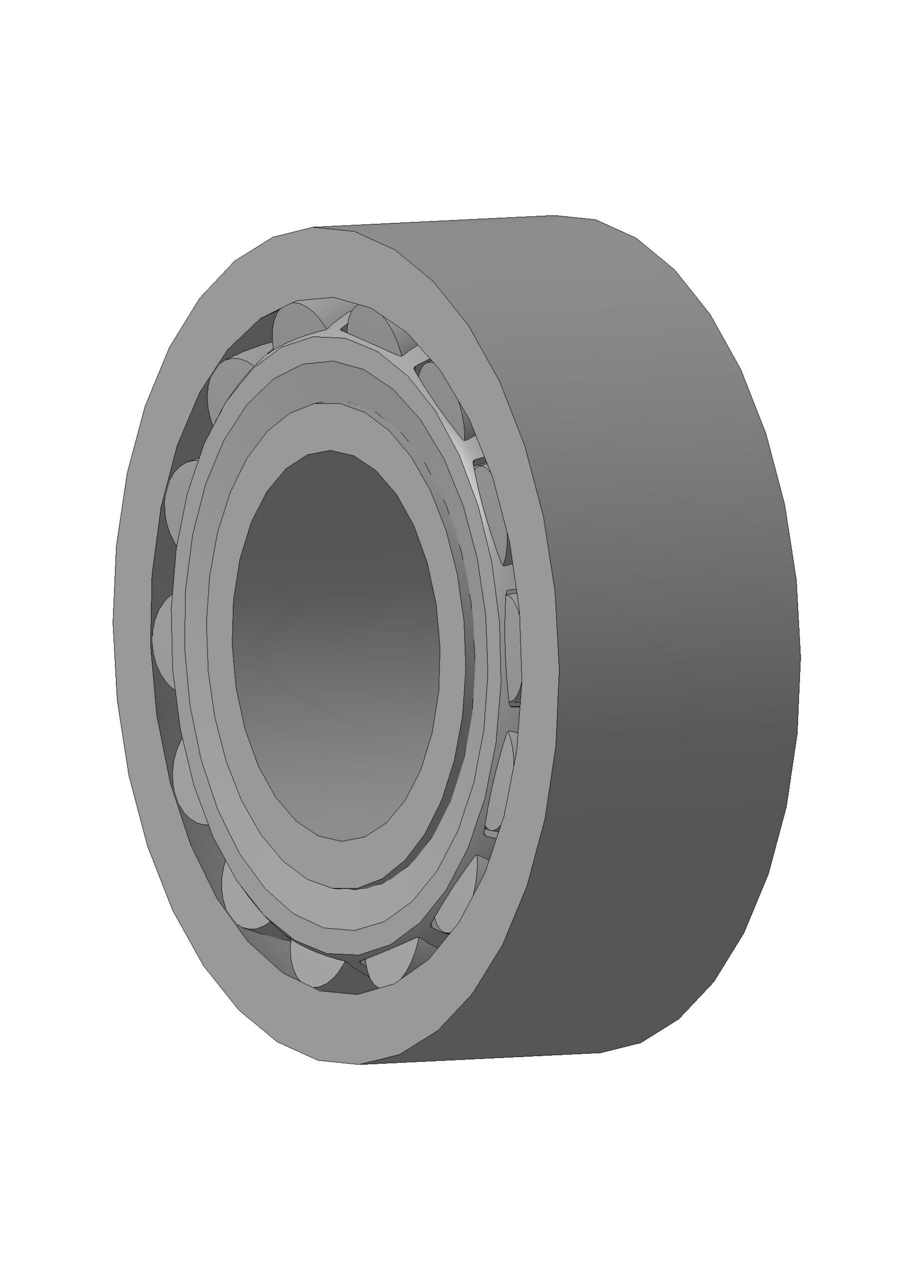 3D модель Двухрядный подшипник 53614