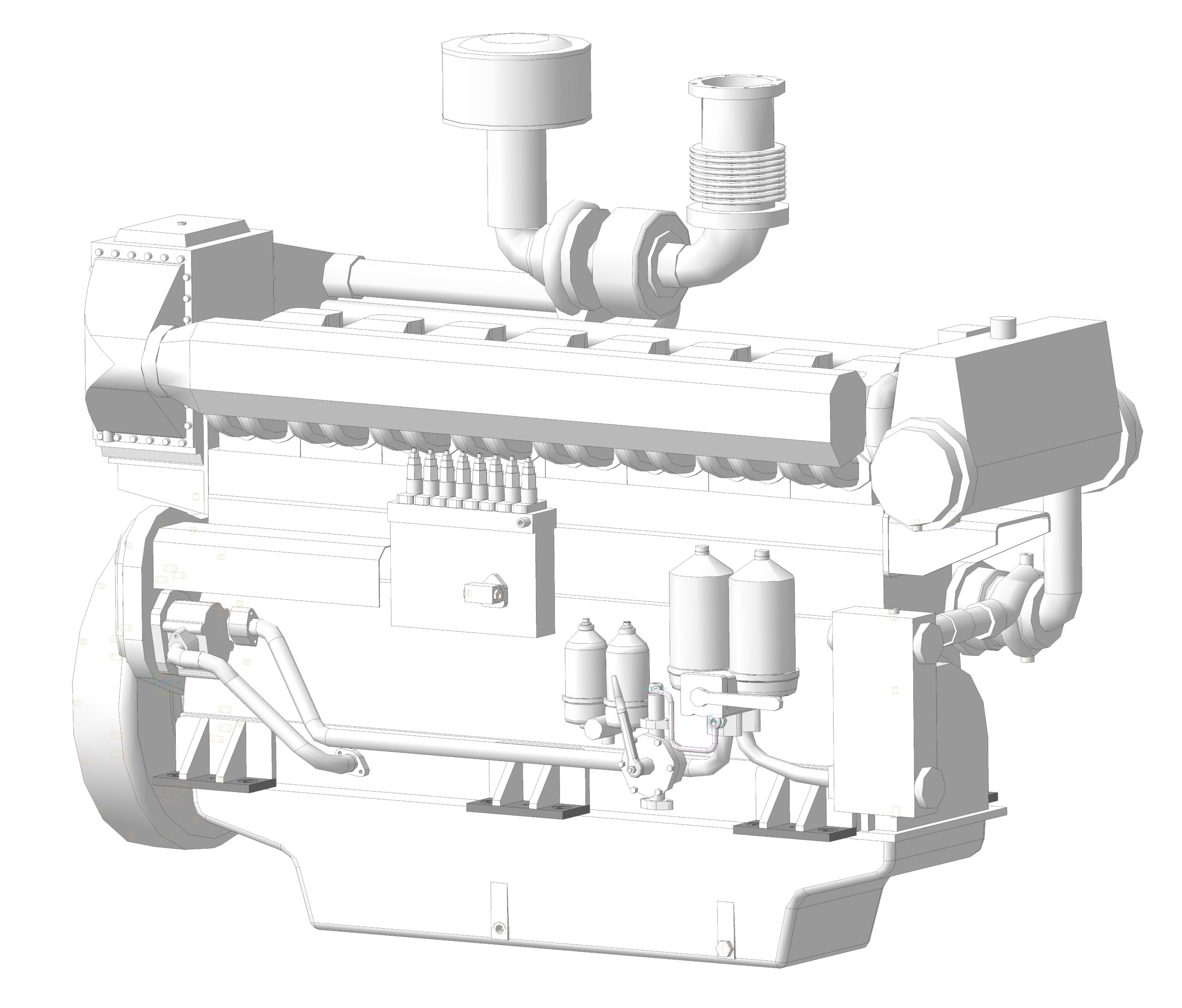 3D модель Дизель 8170