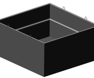 3D модель Кессон под печь