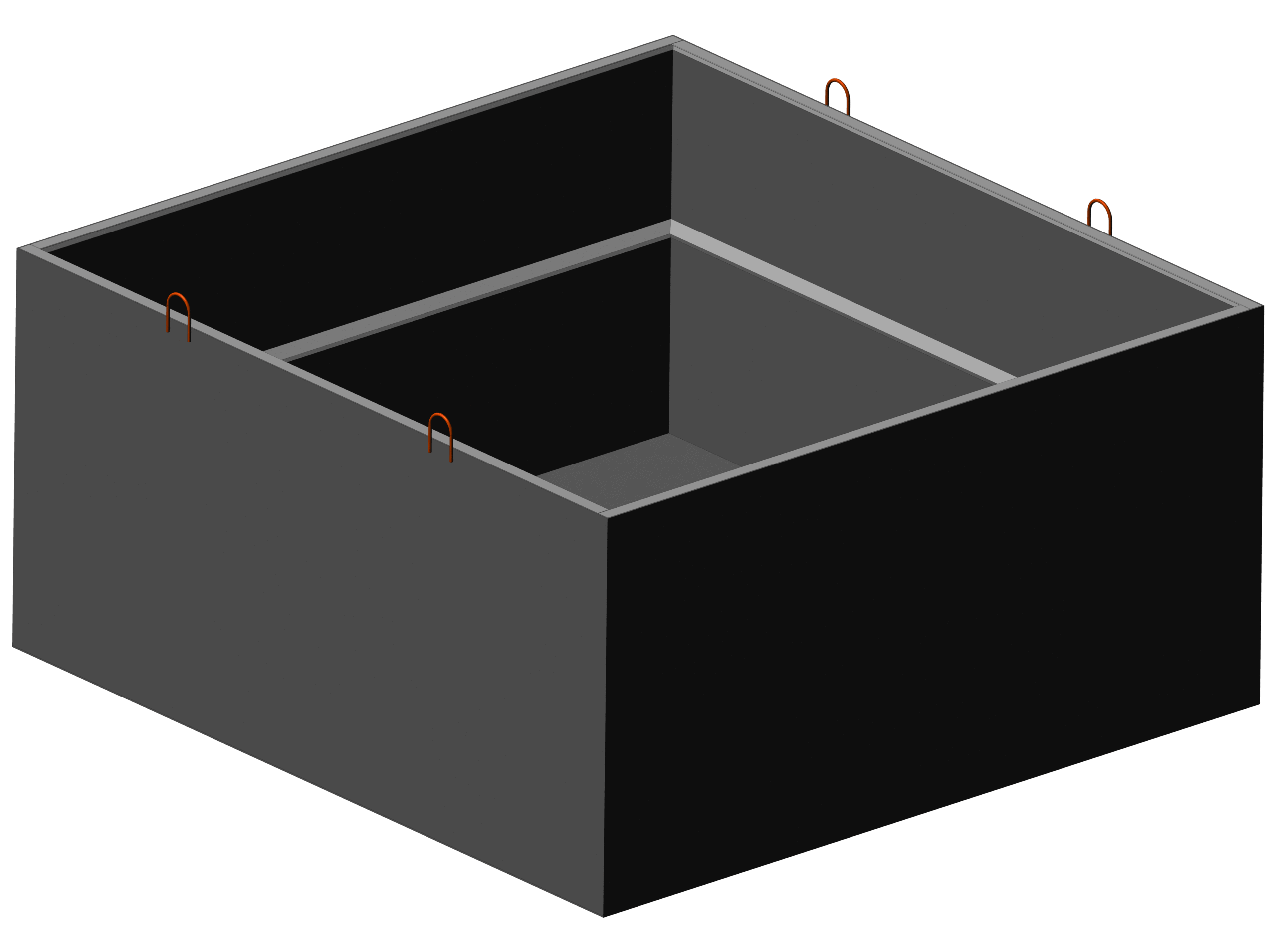 3D модель Кессон под печь