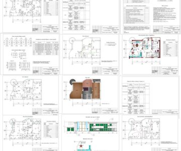 Чертеж Дизайн проект 3-х комнатной квартиры в г. Алматы