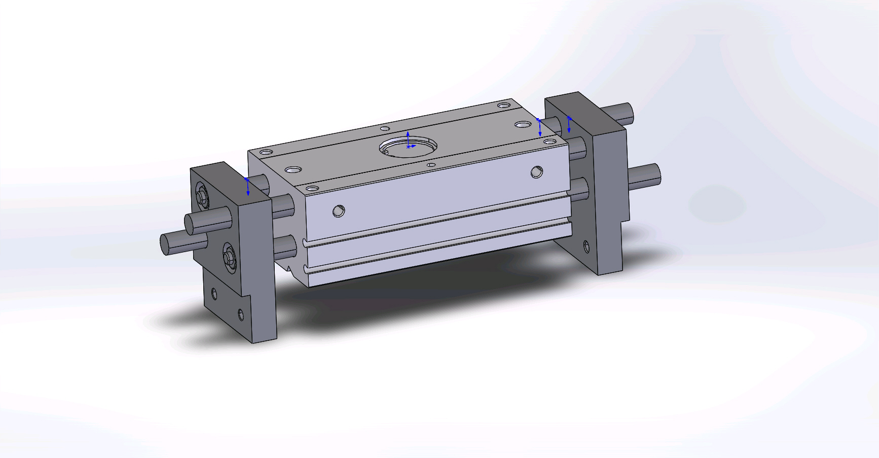 3D модель Пневматический схват CGLN-20-100