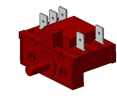 3D модель Переключатель поворотный FD