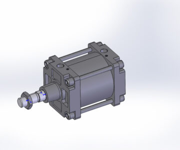 3D модель Пневмоцилиндр 40M2L160A0050